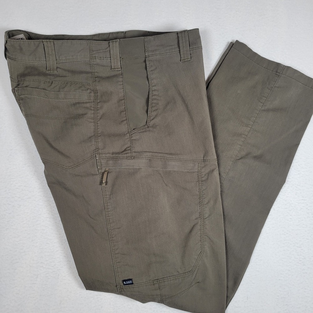 5.11 Men's Regular Fit Stretch Apex Cargo Pant 42x36 Green
